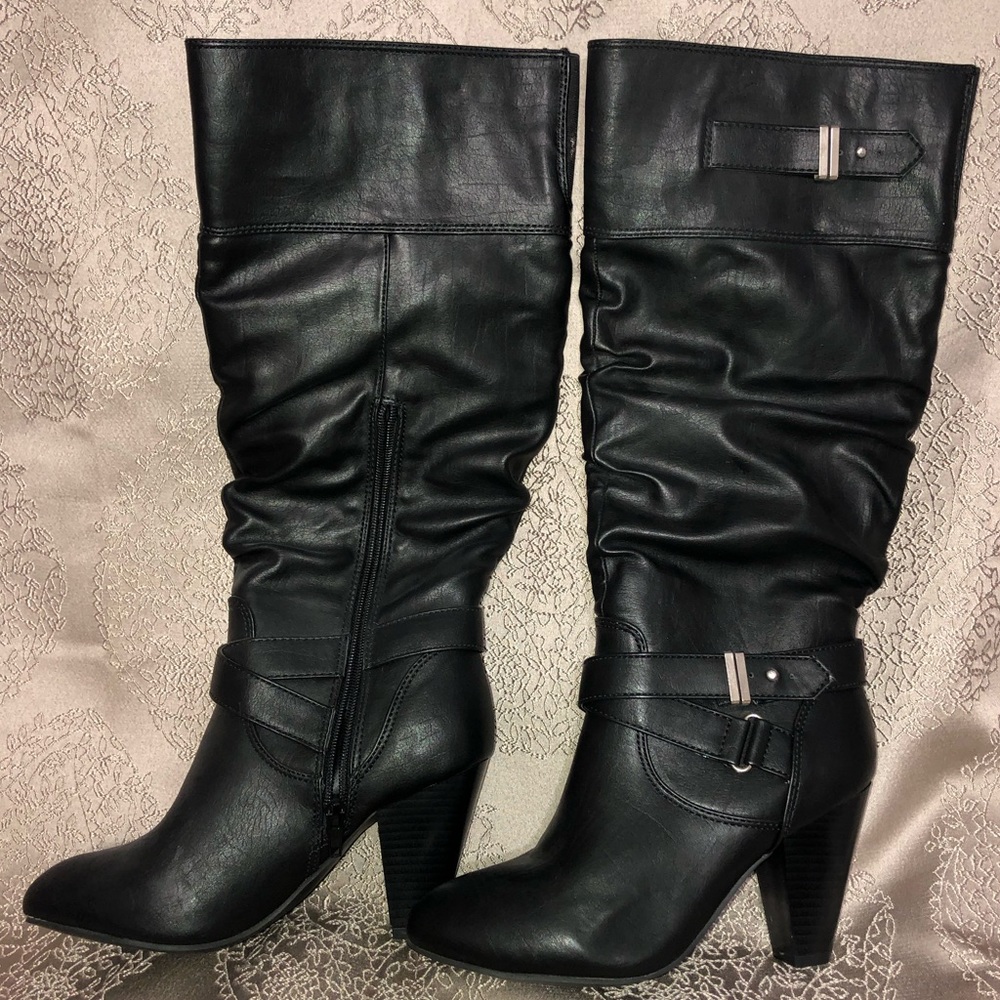 FIRM 💰NWOT Womens black knee high boots size 7